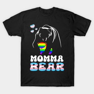 LGBT Mama Momma Bear Gay Pride Proud Momma Nana Trans T-Shirt